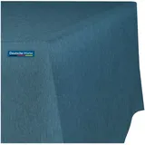 TEXMAXX Tischdecke abwaschbar eckig - 140 x 250 cm in Blau - Maßgefertigte Tischdecke Leinenoptik mit Lotuseffekt - Gartentischdecke wasserabweisend mit Fleckschutz