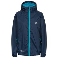 Trespass Qikpac Jacket, Navy, M, Kompakt Zusammenrollbare Wasserdichte Jacke für Damen, Medium, Blau