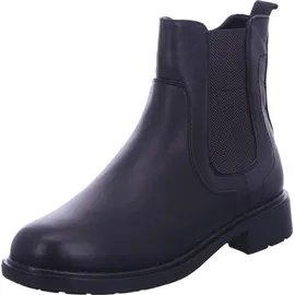 Jana Damen Stiefeletten ohne Absatz mit Reißverschluss Vegan, Schwarz 38 EU