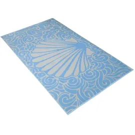 VOSSEN Flow Strandtuch 100 x 180 cm blau