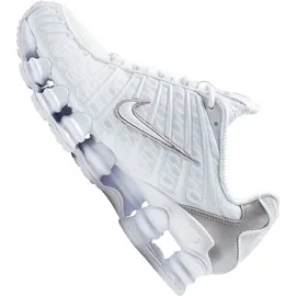 Nike Shox TL White / Metallic Silver / Max Orange / White 42