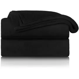 Blumtal Kuscheldecke 270 x 230 cm Schwarz