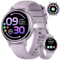 FITFLEX Smartwatch Damen mit Bluetooth-Anruf, 1,26" AMOLED Touchscreen Smart Watch für Damen mit 120 Sportmodi, IP68 wasserdicht, Fitnessuhr mit H...