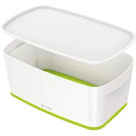 Leitz MyBox Aufbewahrungsbox 5,0 l perlweiß/grün 31,8 x 19,1 x 12,8 cm