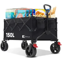 Sunula Bollerwagen Faltbar schwarz