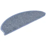 vidaXL Treppenmatten Selbstklebend Sisal-Optik 15 Stk. 65x21x4 cm Blau
