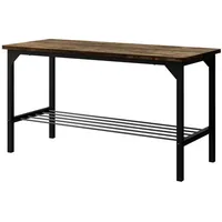 Vicco Sitzbank Fyrk, Schwarz/Eiche rustikal, 85 x 36 cm