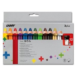 LAMY 3plus Buntstifte farbsortiert, 12 St.