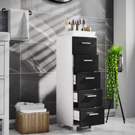 VCM Zalo M Midischrank 30 x 90 x 30 cm Schwarz