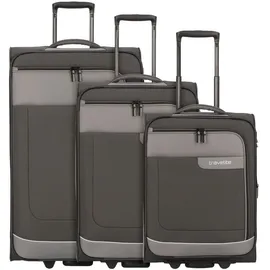 Travelite Viia Koffer-Set 3-tlg. grau/anthrazit