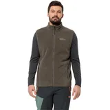 Jack Wolfskin Herren Waldsteig Fz Vest M Weste, Cold Coffee/Cold Coffee, S EU