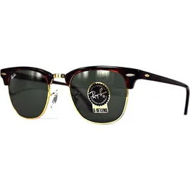 Ray-Ban Clubmaster Classic RB3016 W0366 49-21 gloss tortoise/green