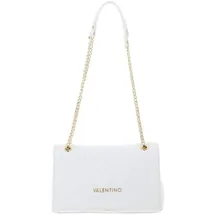 Valentino Ocarina Schultertasche Kunstleder Gold/Weiß