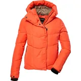 KILLTEC Damen Skijacke/Steppjacke mit Schneefang KSW 59 WMN SKI QLTD JCKT, neon-coral, 40,