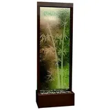JVmoebel Trennwandplatten Wandpaneel LED Wasserwand Wasser Wände Wasser Blasen Wand Waterwall, Made in Europa weiß