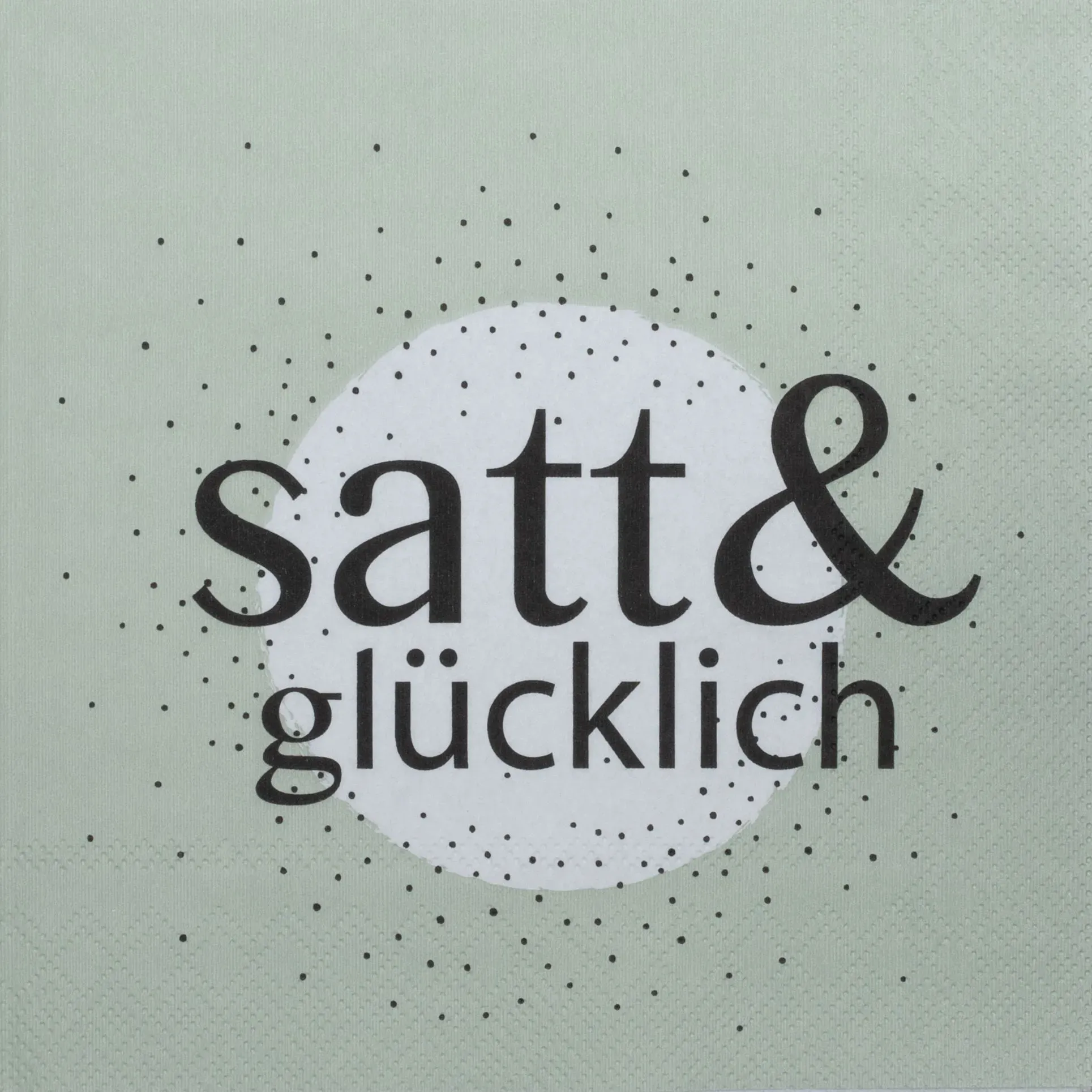 Servietten SATT & GLÜCKLICH (LB 33x33 cm)