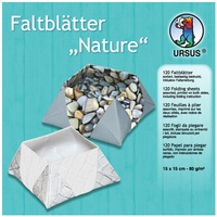 Ursus 3265599 - Faltblätter Nature, 80g/qm 15x15cm VE=120 Blatt