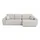 kaiser möbel Ecksofa Chenille mit Schlaffunktion 2-Sitzer Beige