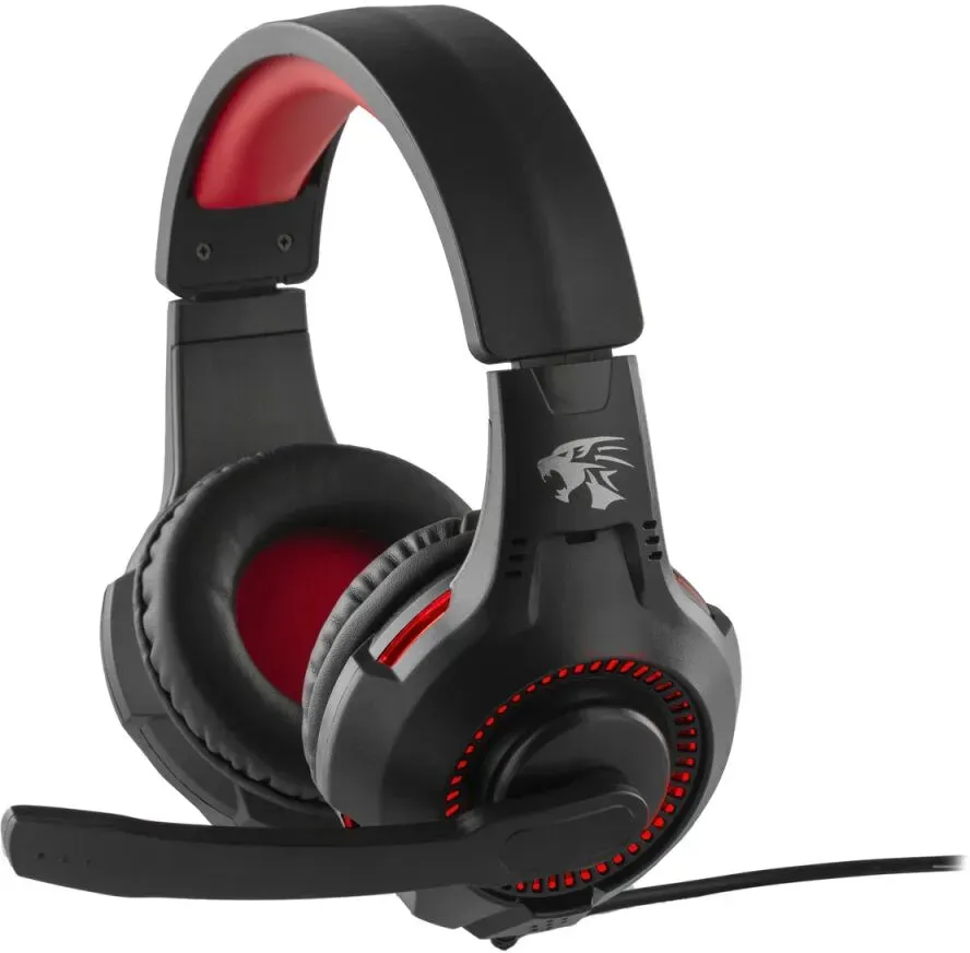 Preo 125085402 Kopfhörer & Headset Kabelgebunden Kopfband Gaming Schwarz, Rot