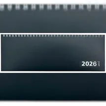 Adina Tischquerkalender XXL 42x13 cm schwarz 2026