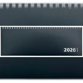 Adina Tischquerkalender XXL 42x13 cm schwarz 2026