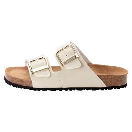 TAMARIS Damen Pantolette flach, beige, 39 EU