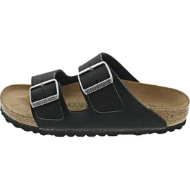 Birkenstock Arizona Vegan Birko-Flor Nubuk schmal schwarz 38