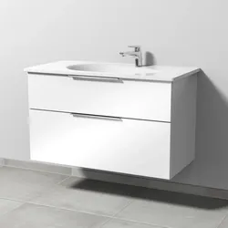 Sanipa Waschtischunterschrank „3way“ in Weiß (glanz)