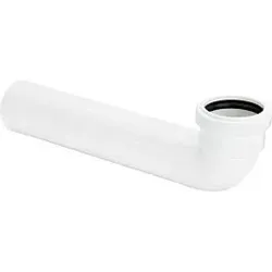 Viega Ablaufbogen 667375 DN 40x40x245mm, 90Grad, Kunststoff weiß, flexibel, mit Dichtung
