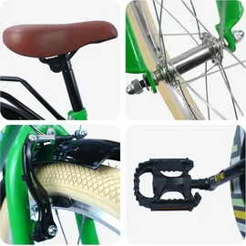 vidaXL Kinderfahrrad 18 Zoll RH 0 cm Grün