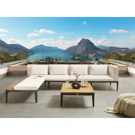 Beliani Bracciano Lounge Set 2-teilig hellbraun