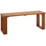 Dehner Bank Macao, 2-Sitzer, 115 x 45 x 35 cm, FSC®-zertifiziertes Akazienholz, Natur