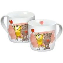 Geda Labels Tasse Janosch Freunde 0,25 l Weiß