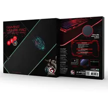 Gembird MP-GAMELED-L Mauspad Gaming-Mauspad Schwarz