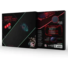 Gembird MP-GAMELED-L Mauspad Gaming-Mauspad Schwarz