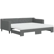 vidaXL Tagesbett 90 x 200 cm Dunkelgrau