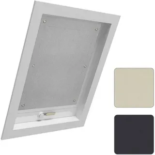 Woltu - Thermo Dachfenster Rollo ohne Bohren Sonnenschutz Verdunkelungsrollo mit Saugnäpfen, Thermorollo Hitzeschutz für Dachfenster 60x73 cm, Grau