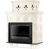 Kaminofen Kachelofen Hellbrunn Blmschv2 11kW klassisches Design Weiss - Weiß