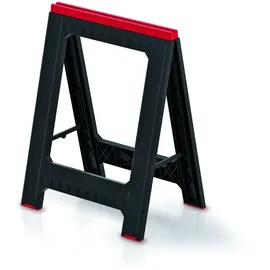 Kistenberg Klappbock Kunststoff 580 x 415 x 770 mm rot/schwarz