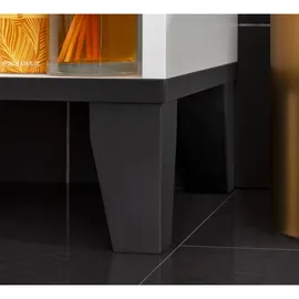 Fackelmann Waschbeckenunterschrank TE-A 60,2 cm x 63,2 cm x 32 cm Weiß Matt