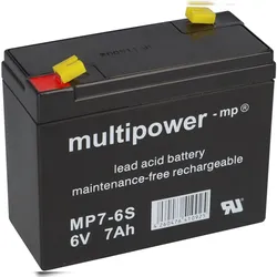Multipower 6V 7Ah Akku Blitzleuchte Horizont Euro-Blitz Euro-Synchron