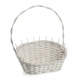 Kadax Weidenkorb Geschenkkorb klein 37 x 22 x 20 cm weiß
