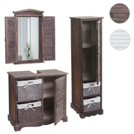 Mendler HWC-H20 5-tlg. Shabby Braun