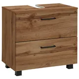 WELLTIME Waschbeckenunterschrank Trento 60 x 54 x 32 cm Braun
