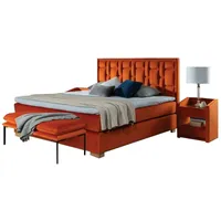 JV Möbel Design Bett Schlafzimmer Set 4tlg. Nachttisch 2x Sitzbank Betten moderne Möbel