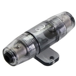 AIV Kfz-Sicherungshalter Mini-ANL Sicherungshalter 10mm2 – 20mm2, bis 200A Ampere, Halterung für Mini ANL Sicherung, Stromversorgung für Verstärker oder Endstufe schwarz