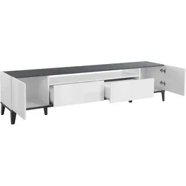Home Affaire SunriseTV-Board Lowboard 200 cm Weiß Holz