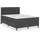 vidaXL Boxspringbett Dunkelgrau Stoff 180x200 cm vidaXL