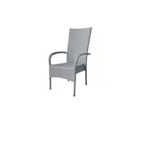 Trendline Rattanstuhl Malta Gartenstuhl  grau