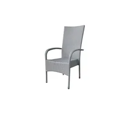 Trendline Rattanstuhl Malta Gartenstuhl  grau